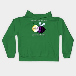 Yes non-beenary bzz Kids Hoodie